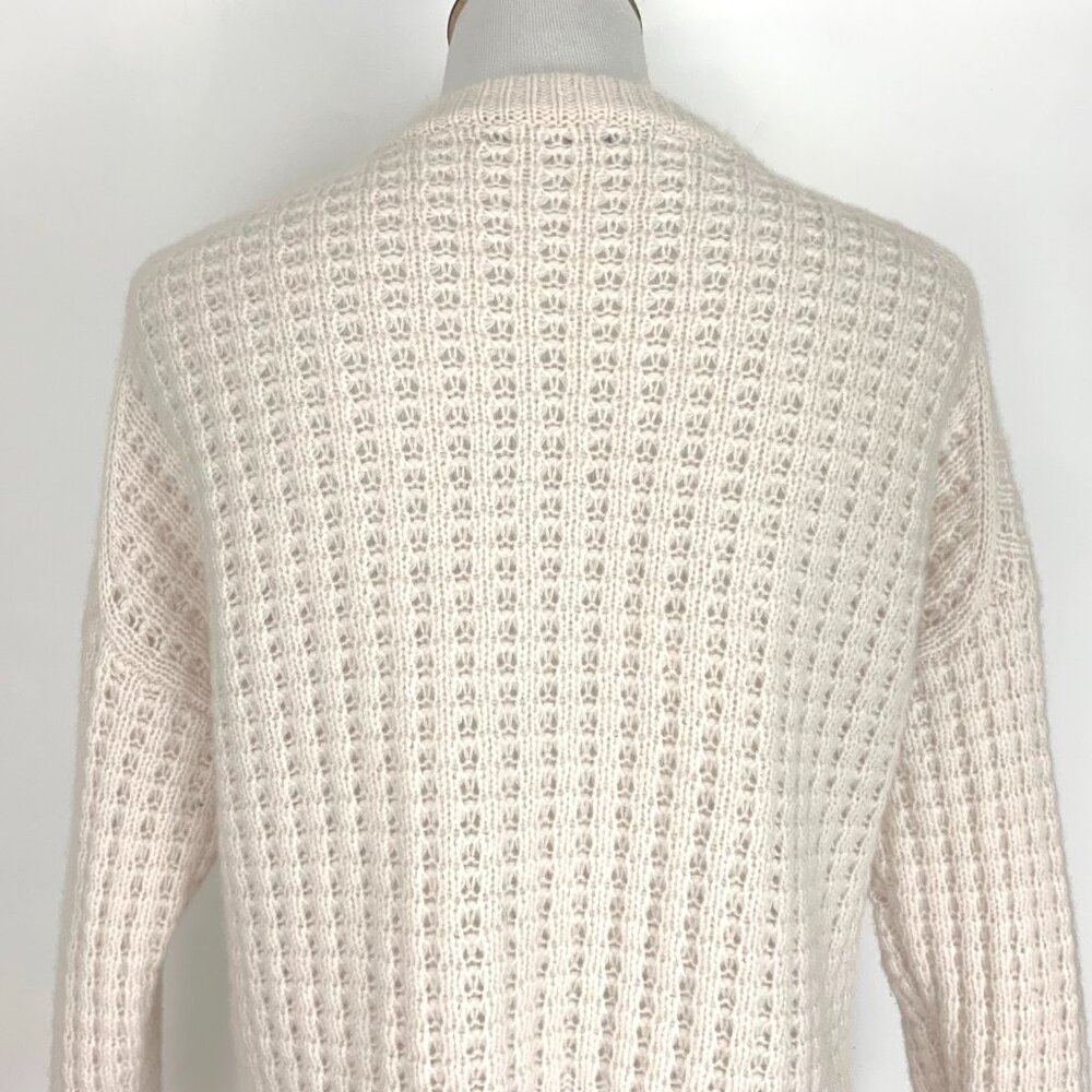 Cashmere Cropped Waffle Knit Sweater from Cashmere 360 Sz M - Picture 10 of 16